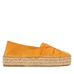 Espadryle Genuins. Brązowe espadryle damskie Genuins, bez wzorów, bez obcasa. Za 219.99 zł.