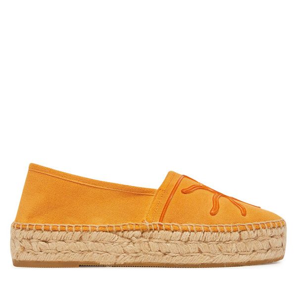 Espadryle Genuins. Brązowe espadryle damskie Genuins, bez wzorów, bez obcasa. Za 379.99 zł.