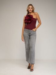 Tantra Dżinsy - Flared fit - w kolorze szarym rozmiar: S. Szare jeansy damskie Tantra, z podwyższonym stanem. Za 143.56 zł.