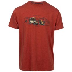 T-shirt Trespass Horton. Brązowe t-shirty męskie Trespass, m, bez wzorów, z bawełny, bez kołnierzyka. Za 88.00 zł.