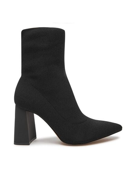Aldo Botki Plumtree 13816591 Czarny. Czarne botki damskie Aldo, z materiału, bez obcasa, na słupku, bez zapięcia. Za 489.99 zł.