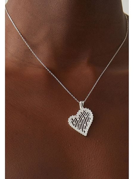 Lodie Silver Srebrny naszyjnik z cyrkoniami - dł. 42 cm rozmiar: onesize. Szare naszyjniki damskie Lodie Silver, srebrne. Za 78.99 zł.