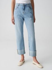 OPUS Dżinsy "Lani" - Regular fit - w kolorze błękitnym rozmiar: 44/L26. Niebieskie jeansy damskie Opus, z podwyższonym stanem. Za 173.99 zł.