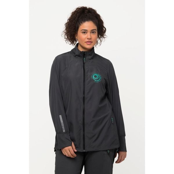 Damskie Kurtka HYPRAR lekka stójka tunel z recyklingu. Fioletowe kurtki damskie Ulla Popken, plus size, bez wzorów, z materiału, bez kaptura. Za 479.99 zł.