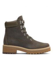 Timberland Skórzane botki "Carnaby Cool" w kolorze khaki rozmiar: 41. Brązowe botki damskie Timberland, bez obcasa, bez zapięcia. Za 461.21 zł.