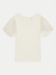 Coccodrillo T-Shirt WC4143201EJG Écru Regular Fit. Koszulki dziewczęce COCCODRILLO, bez wzorów, z bawełny, bez ramiączek. Za 49.99 zł.