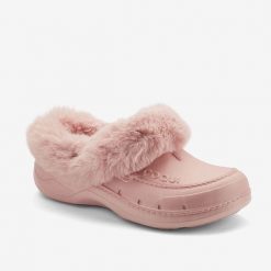 Damskie ocieplane sandały Coqui Husky z futerkiem boa. Czerwone sandały damskie Coqui, bez wzorów, z materiału, bez obcasa. Za 134.99 zł.