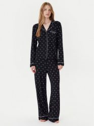 Guess Piżama O5RX08 KCIN2 Czarny. Czarne piżamy damskie Guess, m, z aplikacjami, z syntetyku, bez ramiączek. Za 349.99 zł.