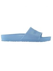 Birkenstock Klapki "Arizona" w kolorze błękitnym rozmiar: 40. Niebieskie klapki damskie Birkenstock, bez wzorów, bez obcasa. Za 223.99 zł.