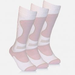 Skarpety Damskie Zimowe Narciarskie Zestaw 3 sztuk SURFANIC Pro Tech Różowe. Białe skarpetki damskie Surfanic, bez wzorów. Za 109.99 zł.