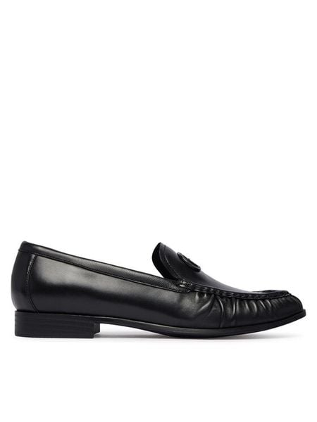 Guess Mokasyny FLTBEA LEA14 Czarny. Czarne mokasyny damskie Guess, ze skóry. Za 584.99 zł.