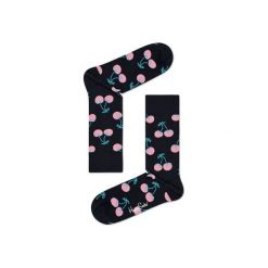 Skarpetki Happy Socks CHE01-9001. Brązowe skarpetki damskie Happy Socks, bez wzorów, z bawełny. Za 24.43 zł.