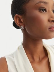 Swarovski Kolczyki Hyperbola 5737110 Srebrny. Szare kolczyki damskie Swarovski, metalowe. Za 501.99 zł.