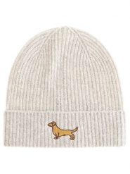 Zwillingsherz Kaszmirowa czapka beanie w kolorze beżowym rozmiar: onesize. Brązowe czapki zimowe damskie Zwillingsherz, z kaszmiru. Za 255.34 zł.