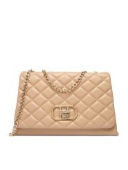 Nine West Torebka CEO-Blanca-LDA8701 Beżowy. Brązowe torebki wieczorowe Nine West, bez wzorów, z materiału, wizytowe, bez kołnierzyka, bez ramiączek. Za 199.99 zł.