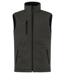 Clique Padded Softshell Vest – Pikowana kamizelka softshell Dark Grey. Szare kurtki softshell damskie CLIQUE, m, bez wzorów, z polaru, bez kaptura. Za 273.96 zł.
