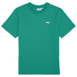 Koszulka damska Fila Lignano. Zielone topy sportowe damskie Fila, l, bez wzorów, z bawełny, bez ramiączek. Za 79.00 zł.