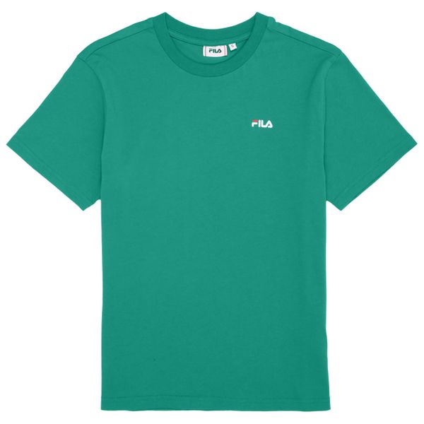 Koszulka damska Fila Lignano. Zielone bluzki sportowe damskie Fila, l, z bawełny, bez kołnierzyka, bez ramiączek. Za 79.00 zł.