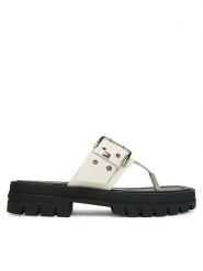 Tommy Jeans Japonki Tjw Buckle Sandal EN0EN02948 Biały. Białe klapki damskie Tommy Jeans, bez wzorów, z jeansu, bez obcasa. Za 359.99 zł.