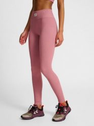 Damskie legginsy bezszwowe Hummel Pulse. Niebieskie legginsy damskie HUMMEL, l, z aplikacjami, z dzianiny. Za 168.00 zł.