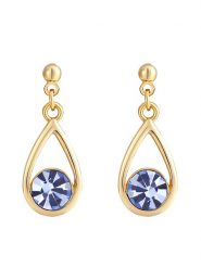 Park Avenue Pozłacane kolczyki-wkrętki z kryształami Swarovski rozmiar: onesize. Żółte kolczyki damskie Park Avenue, z kryształem, pozłacane. Za 48.28 zł.