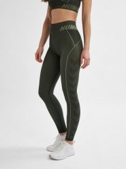 Damskie legginsy Hummel TE Christel. Zielone legginsy sportowe damskie HUMMEL, na wiosnę, s, bez wzorów, z elastanu, na fitness i siłownię. Za 159.00 zł.