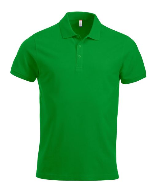 Clique Classic Lincoln S/S koszulka polo z bawełny, modern fit – apple green. Zielone koszulki polo męskie CLIQUE, s, bez wzorów, z bawełny, bez ramiączek. Za 120.98 zł.