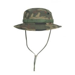 Kapelusz turystyczny z odpinaną osłoną karku PL Woodland. Brązowe kapelusze damskie HELIKON-TEX, bez wzorów. Za 61.99 zł.