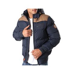 Kurtka zimowa męska Geographical Norway Droopy. Niebieskie kurtki męskie Geographical Norway, na zimę, m, bez wzorów, z poliamidu, bez kaptura. Za 365.00 zł.