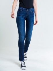 BIG STAR Dżinsy - Slim fit - w kolorze granatowym rozmiar: W31/L32. Niebieskie jeansy damskie Big Star, z podwyższonym stanem. Za 136.13 zł.