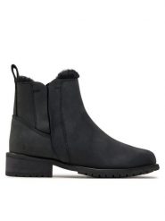 EMU Australia Sztyblety Pioneer Leather W11692 Czarny. Czarne botki damskie Emu Australia, ze skóry, bez obcasa, na płaskiej podeszwie, bez zapięcia. Za 899.99 zł.