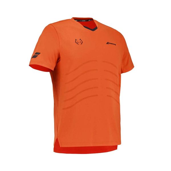 T-shirt Juan Lebrón Replica Tee. Czerwone t-shirty damskie BABOLAT, l, bez wzorów, z materiału, bez kołnierzyka. Za 355.25 zł.