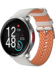 Polar Zegarek fitness ''Vantage V3'' w kolorze srebrno-pomarańczowym rozmiar: onesize. Pomarańczowe, cyfrowe zegarki damskie POLAR, metalowe. Za 1,687.99 zł.