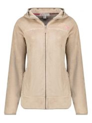 Geographical Norway Kurtka polarowa "Upalood" w kolorze beżowym rozmiar: S. Brązowe kurtki damskie Geographical Norway, s, bez wzorów, z polaru, bez kaptura. Za 113.36 zł.