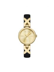 Armani Exchange Zegarek Ava AX5833 Złoty. Żółte, analogowe zegarki damskie Armani Exchange, złote. Za 789.99 zł.