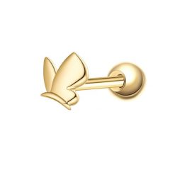 Glanzstücke München Piercing Motyl z srebra próby 925 w kolorze zlotym Kolczyki 1 ct Damski. Żółte kolczyki damskie Glanzstücke München, pozłacane. Za 110.49 zł.