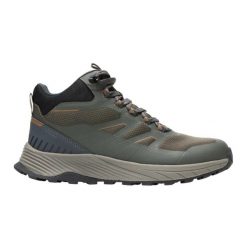 Buty trekkingowe Regatta Ravika. Zielone buty trekkingowe męskie Regatta, z tkaniny, bez zapięcia, trekkingowe. Za 515.50 zł.