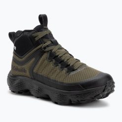 Buty turystyczne męskie Columbia Escape Thrive Titanum Mid. Zielone buty trekkingowe męskie Columbia, bez zapięcia, trekkingowe. Za 523.59 zł.