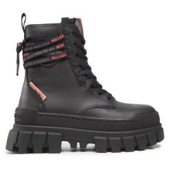 Trapery Palladium. Czarne trapery damskie Palladium, bez obcasa. Za 699.99 zł.
