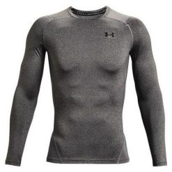 Koszulka fitness męska Under Armour HG Armour Comp z długim rękawem. Szare bielizna termoaktywna męska Under Armour, m, bez wzorów. Za 109.99 zł.