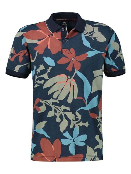 Lerros Koszulka polo w kolorze granatowym rozmiar: XL. Niebieskie koszulki polo męskie Lerros, xl, bez wzorów, z bawełny, bez ramiączek. Za 100.52 zł.