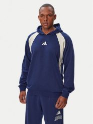 Adidas Bluza Seasonal Essentials Colorblock KF4195 Granatowy Regular Fit. Niebieskie bluzy bez kaptura męskie Adidas, m, z bawełny. Za 279.99 zł.