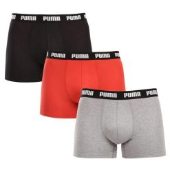 Bokserki męskie Puma EVERYDAY 3-PACK 93832711 r XL. Czerwone bokserki męskie Puma, bez wzorów, z bawełny. Za 145.97 zł.