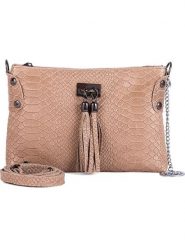 Mia Tomazzi Skórzana torebka "Navigli" w kolorze beżowym - 22 x 15 x 4 cm rozmiar: onesize. Brązowe torebki klasyczne damskie Mia Tomazzi, bez wzorów, z materiału, bez dodatków. Za 152.99 zł.