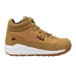 Buty Fila Alpha mid FFM0168 70010 brązowe. Brązowe buty sportowe na co dzień męskie z materiału, bez zapięcia. Za 470.31 zł.