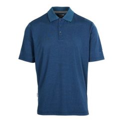 Koszulka Polo Męska Gedding. Niebieskie koszulki polo męskie Trespass, m, bez wzorów, z bawełny, bez ramiączek. Za 75.99 zł.