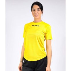 Koszulka piłkarska dla dorosłych Givova One. Żółte t-shirty sportowe męskie Givova, s, bez ramiączek, do piłki nożnej. Za 29.00 zł.
