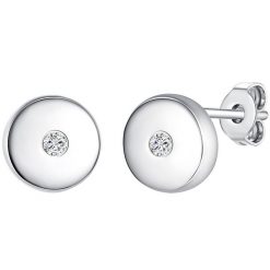 Lulu & Jane Srebro wysokiej pr óby Brylant Kolczyki 1 ct Damski. Białe kolczyki damskie Lulu & Jane, z brylantem, srebrne, na sztyftcie. Za 419.99 zł.