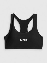 4F Góra od bikini damska - czarna XL. Czarne bikini damskie 4f, bez wzorów. Za 79.99 zł.