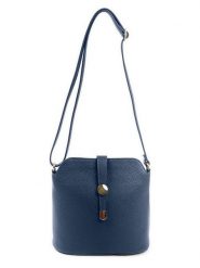 Lia Biassoni Skórzana torebka w kolorze granatowym - 24 x 22 x 10 cm rozmiar: onesize. Niebieskie torebki klasyczne damskie Lia Biassoni, bez wzorów, z materiału, bez dodatków. Za 217.99 zł.